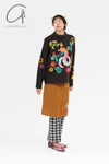 YANYAN KNITS 24 Autumn and Winter Snake Sweater YYK-YYW23-2032-ZONG Brown